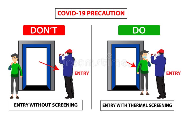 Cartaz do e do dont para o vírus da corona 19 da covid. instrução de segurança para funcionários de escritório e pessoal. os funci