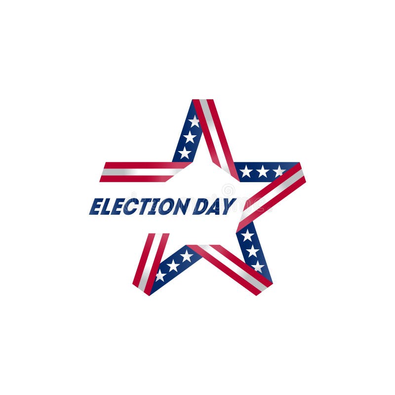 Cartaz eleitoral Início da campanha eleitoral política Logotipo com cores e símbolos da bandeira americana estrela estilizada ilustração royalty free Cartaz eleitoral Início da campanha eleitoral política Logotipo com cores e símbolos da bandeira americana estrela estilizada ilustração royalty free