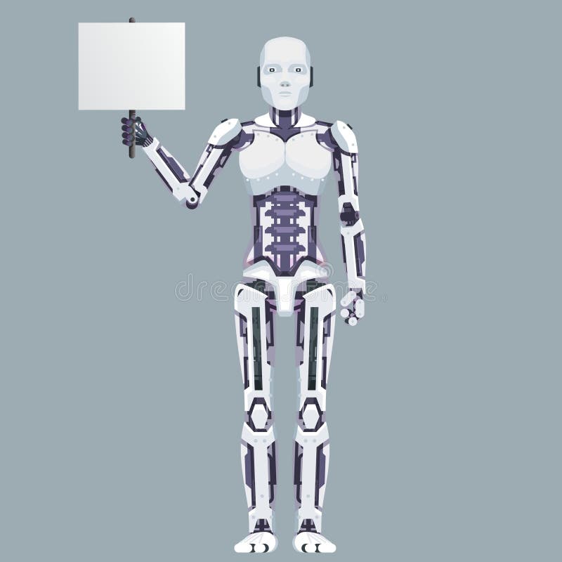 Jogo de robô na ilustração de arte futura do sintetizador