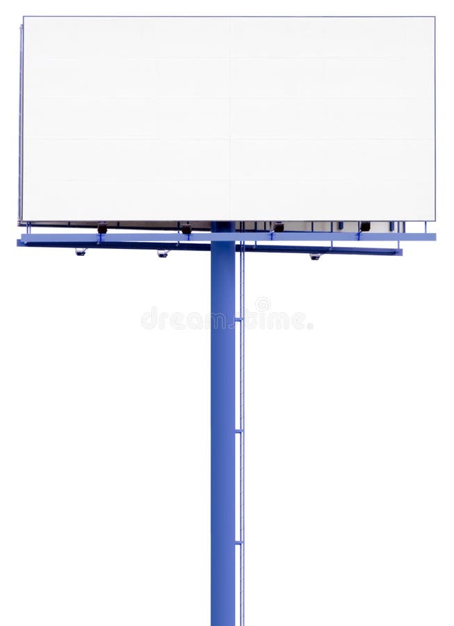 Empty display isolated on white background and clipping path inside. Empty display isolated on white background and clipping path inside