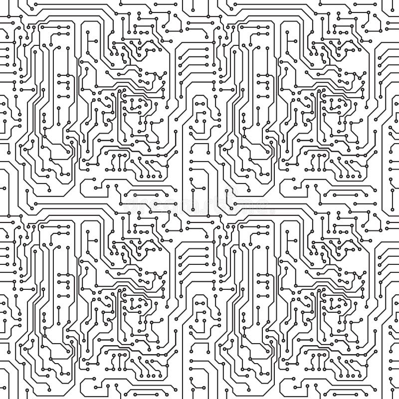 Vector abstract seamless background electronic circuit board. Vector abstract seamless background electronic circuit board