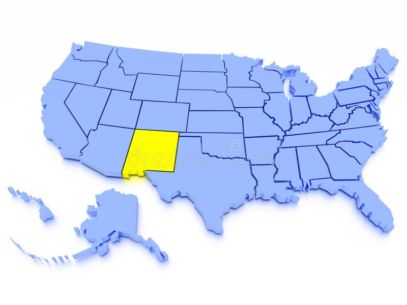 carte 3D des Etats-Unis - état la Californie illustration libre de droits carte 3D des Etats-Unis - état la Californie illustration libre de droits