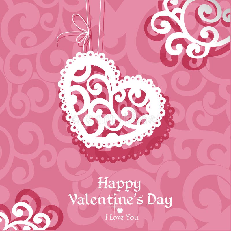 Carte abstraite sensible valentine illustration libre de droits