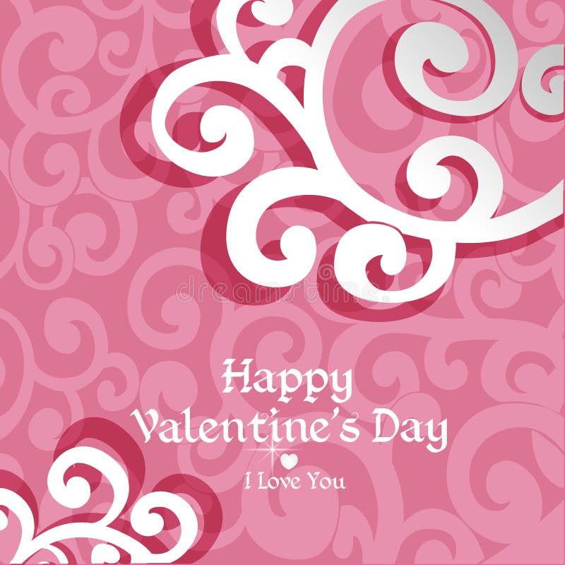 Carte abstraite sensible valentine illustration de vecteur