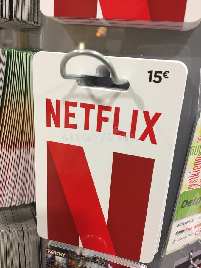 Magasin D'alimentation Netflix Carte Cadeau Image éditorial