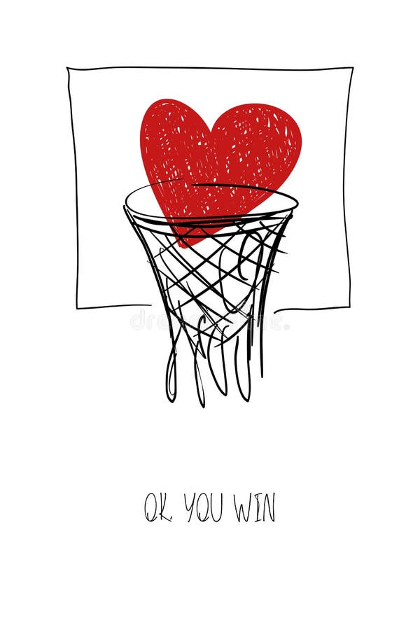 Carte D Amour Avec Le Coeur Dans Le Panier De Basket Ball Illustration De Vecteur Illustration Du Ball Panier Carte D Amour Avec Le Coeur Dans Le Panier De Basket Ball Illustration De Vecteur Illustration Du Ball Panier