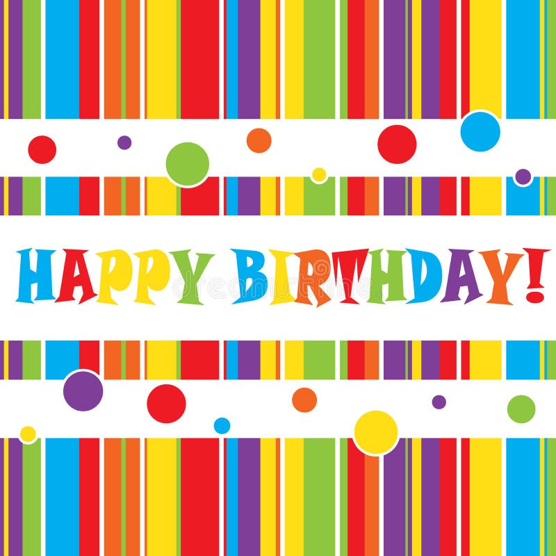 Carte d'anniversaire illustration de vecteur Carte d'anniversaire illustration de vecteur