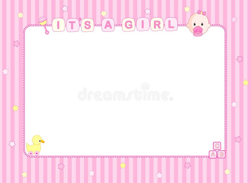 Carte d'arrivée de bébé/fond illustration de vecteur Carte d'arrivée de bébé/fond illustration de vecteur