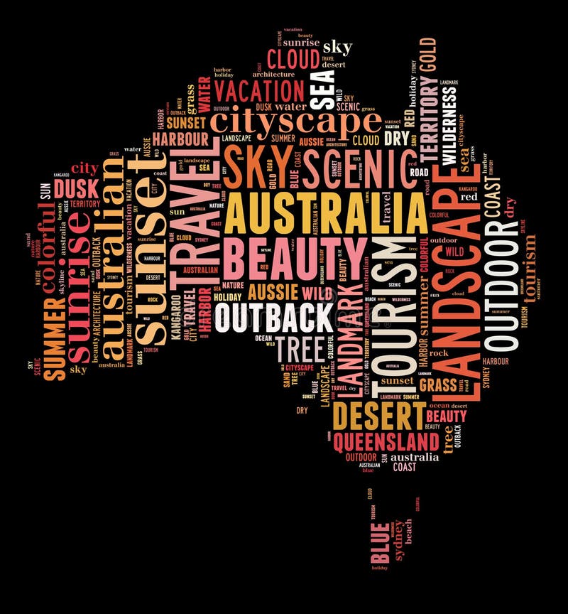 Carte d'Australie illustration de vecteur Carte d'Australie illustration de vecteur