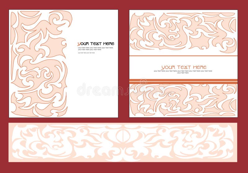 Carte d'invitation illustration stock