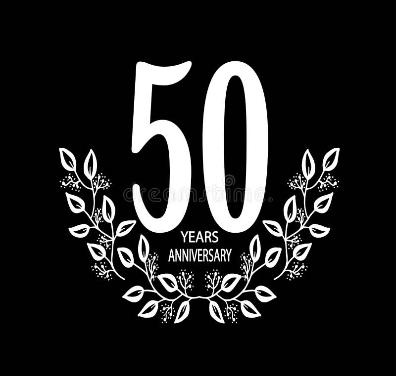 Carte De Celebration D Anniversaire De 50 Ans Illustration De Vecteur Illustration Stock Illustration Du Illustration Anniversaire