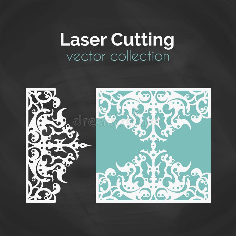 Carte de coupe de laser Calibre pour la coupe de laser Illustration de coupe-circuit avec la décoration abstraite Découpé avec de illustration de vecteur Carte de coupe de laser Calibre pour la coupe de laser Illustration de coupe-circuit avec la décoration abstraite Découpé avec de illustration de vecteur