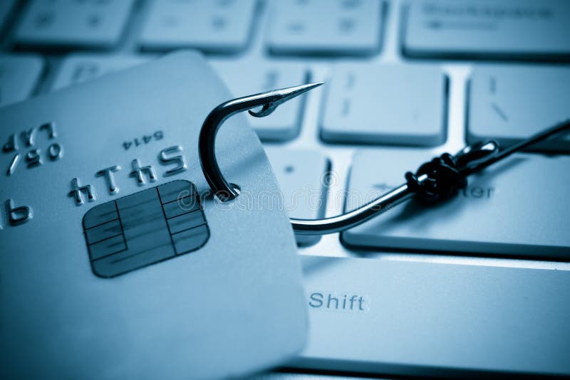 Carte de crédit phishing photo libre de droits Carte de crédit phishing photo libre de droits