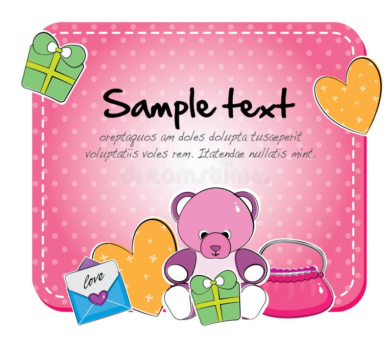 Carte de jouet pour bébé illustration stock