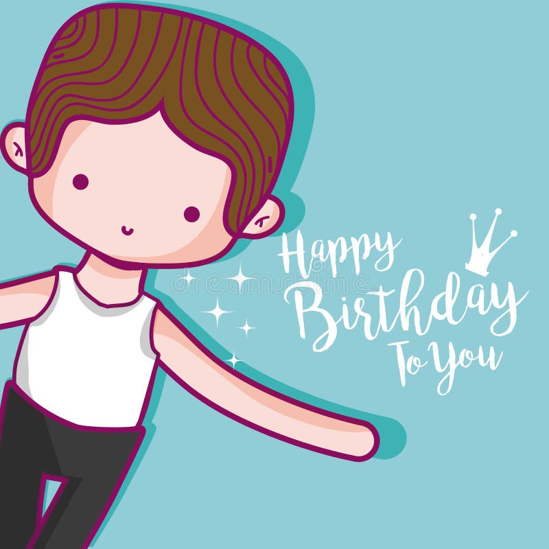 Carte De Joyeux Anniversaire Avec Le Danseur Mignon De Garcon Illustration De Vecteur Illustration Du Male Studio Carte De Joyeux Anniversaire Avec Le Danseur Mignon De Garcon Illustration De Vecteur Illustration Du Male Studio