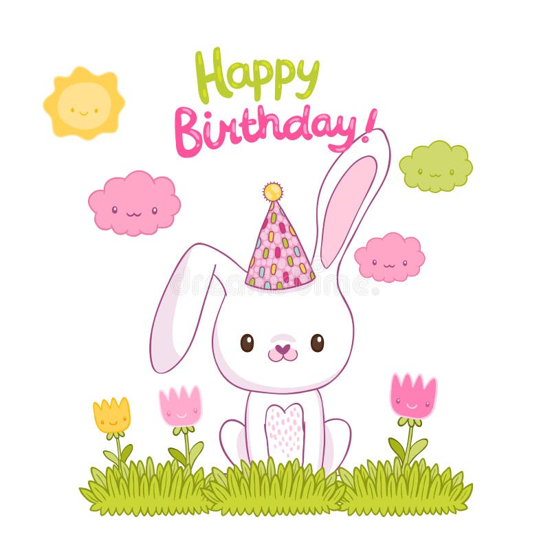 Carte De Joyeux Anniversaire Avec Un Lapin Illustration Stock Illustration Du Surprise Carte Carte De Joyeux Anniversaire Avec Un Lapin Illustration Stock Illustration Du Surprise Carte