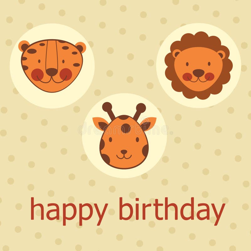 Carte De 7e Anniversaire Pour Garçons Et Filles – Animaux De La