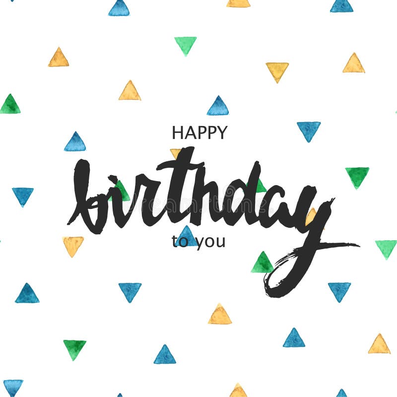 Carte de joyeux anniversaire Typographie pour l'affiche, l'invitation, la carte de voeux ou le T-shirt illustration libre de droits Carte de joyeux anniversaire Typographie pour l'affiche, l'invitation, la carte de voeux ou le T-shirt illustration libre de droits