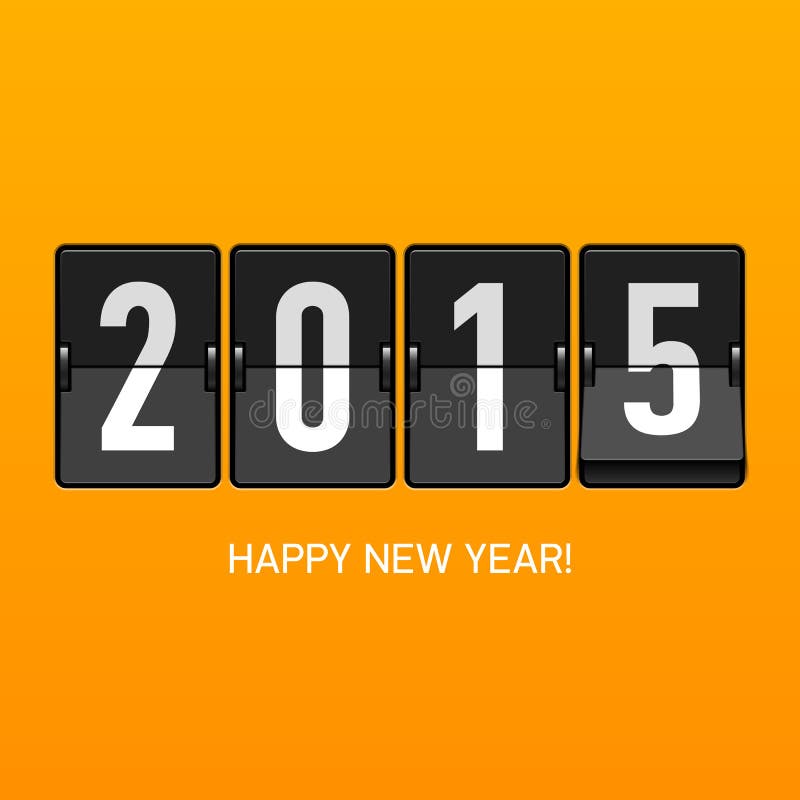 Carte de la bonne année 2015 illustration stock Carte de la bonne année 2015 illustration stock