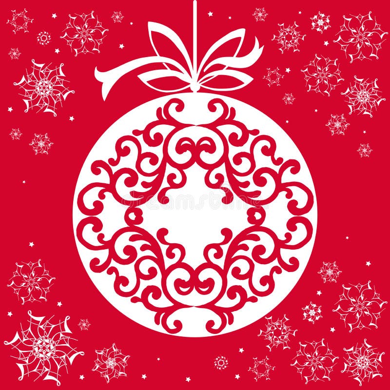 Carte de papier de Noël avec le jouet accrochant Backgr d'applique de Noël illustration libre de droits Carte de papier de Noël avec le jouet accrochant Backgr d'applique de Noël illustration libre de droits