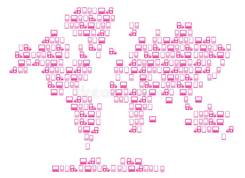 Carte de pointe du monde illustration de vecteur Carte de pointe du monde illustration de vecteur