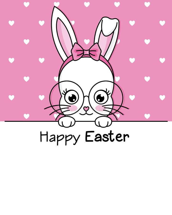 Carte de Pâques heureuse illustration stock Carte de Pâques heureuse illustration stock