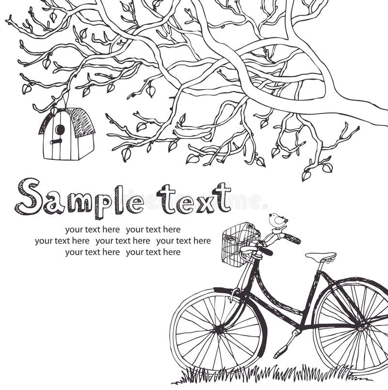 Carte de recyclage de ressort illustration de vecteur Carte de recyclage de ressort illustration de vecteur