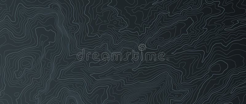 Carte de terrain Contourne des traînées, soulagement géographique de grille d'image la courbe de niveau que topographique trace l illustration libre de droits