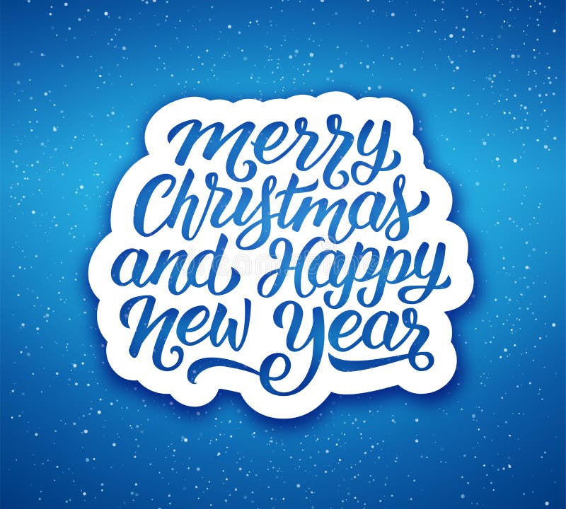 Carte de vecteur de Joyeux Noël et de bonne année illustration stock Carte de vecteur de Joyeux Noël et de bonne année illustration stock