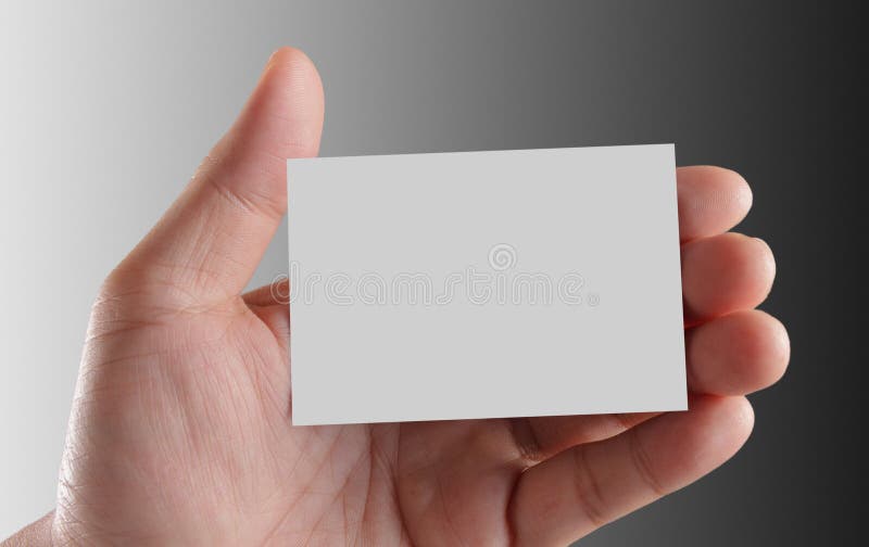 Carte de visite professionnelle de visite de fixation de main images libres de droits Carte de visite professionnelle de visite de fixation de main images libres de droits