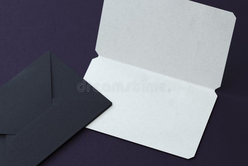 Enveloppes Noires Modèle Sombre De Luxe De Lettres D'affaires A4