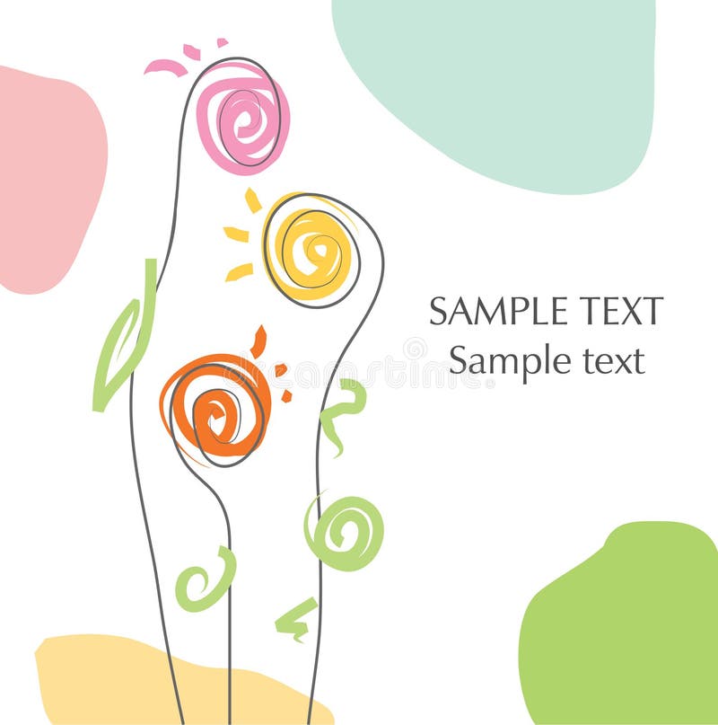 Carte de vœux illustration stock