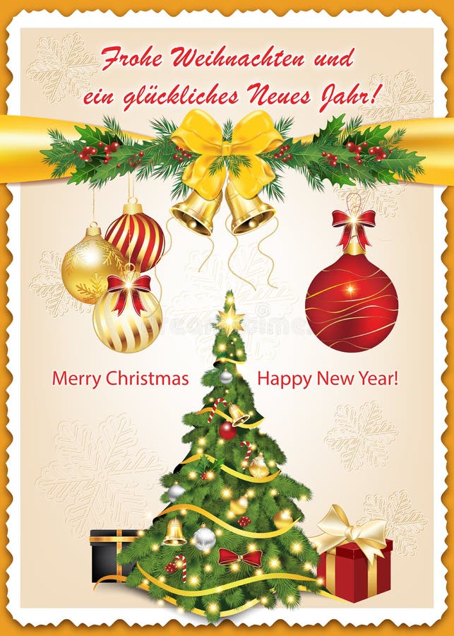 Carte De Voeux Allemande Pendant Noel Et La Nouvelle Annee Illustration Stock Illustration Du Carte Noel Carte De Voeux Allemande Pendant Noel Et La Nouvelle Annee Illustration Stock Illustration Du Carte Noel
