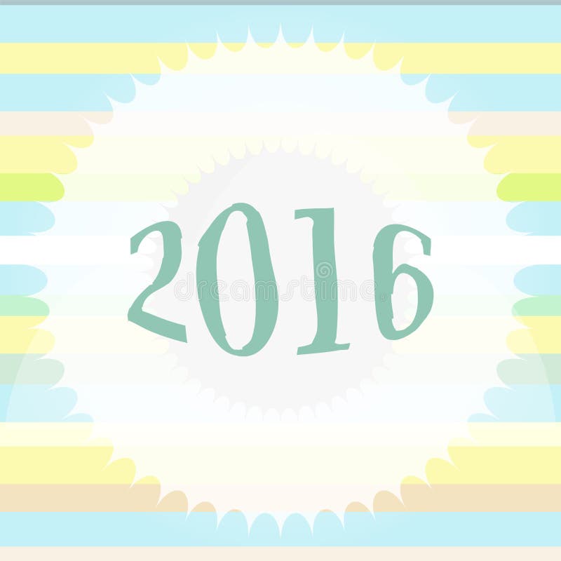 Carte de voeux colorée de la bonne année 2016 Conception de vacances Faites la fête l'affiche, la carte de voeux, la bannière ou illustration libre de droits Carte de voeux colorée de la bonne année 2016 Conception de vacances Faites la fête l'affiche, la carte de voeux, la bannière ou illustration libre de droits