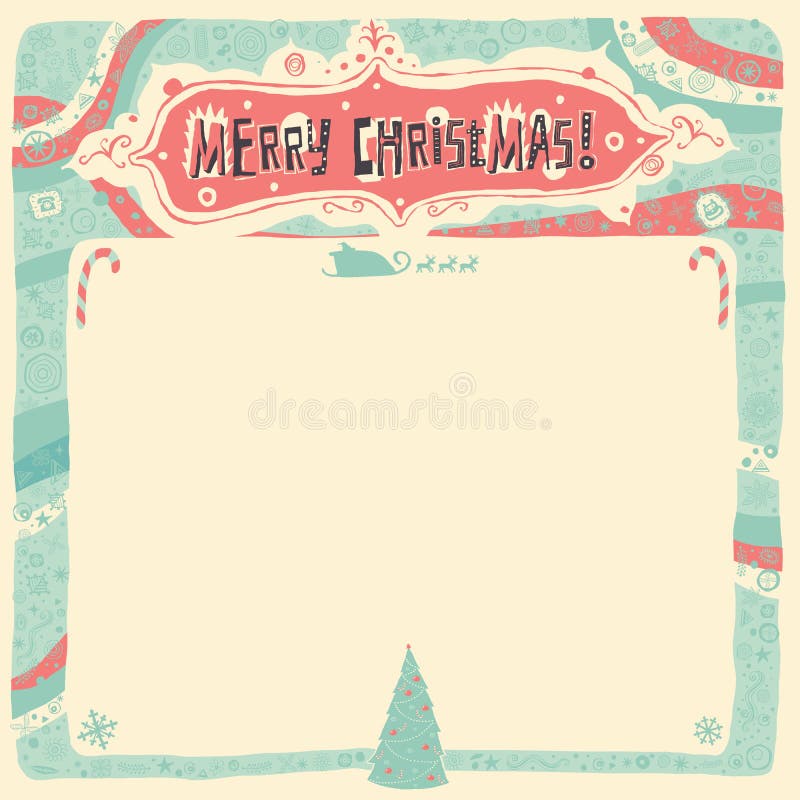 Carte de voeux de Joyeux Noël, invitation, affiche ou fond illustration stock Carte de voeux de Joyeux Noël, invitation, affiche ou fond illustration stock