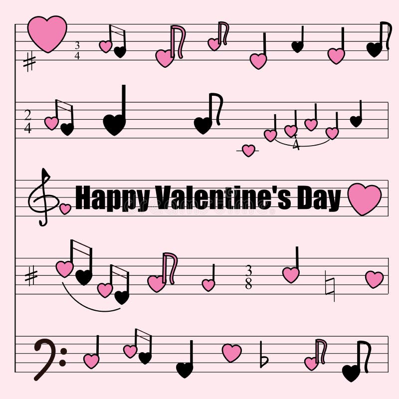 Carte De Voeux Pour Le Jour Du S De Valentine Un Moulin Musical Avec Les Notes Le Violon Et Les Cles Stylises De Basse Coeu Illustration De Vecteur Illustration Carte De Voeux Pour Le Jour Du S De Valentine Un Moulin Musical Avec Les Notes Le Violon Et Les Cles Stylises De Basse Coeu Illustration De Vecteur Illustration