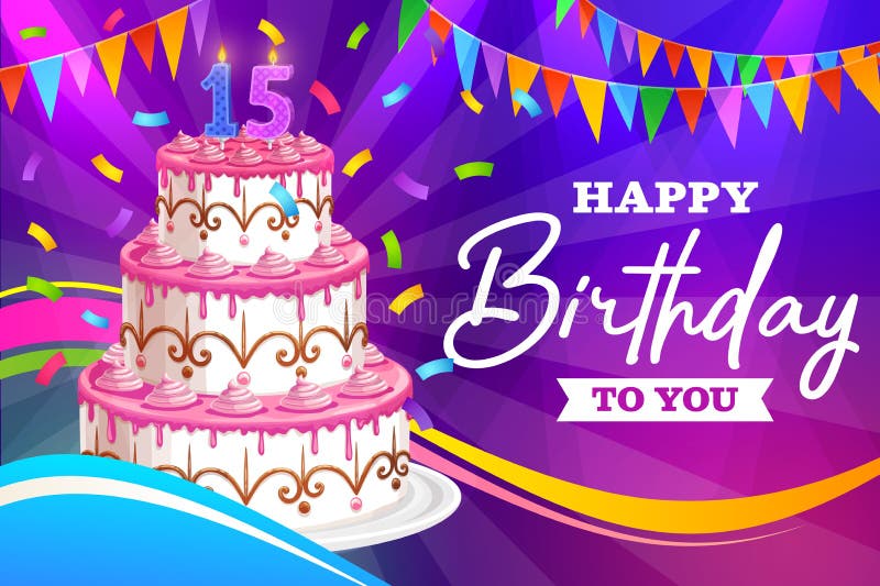 Joyeux Anniversaire 16 Ans Illustration De Vecteur Illustration Du Adolescents