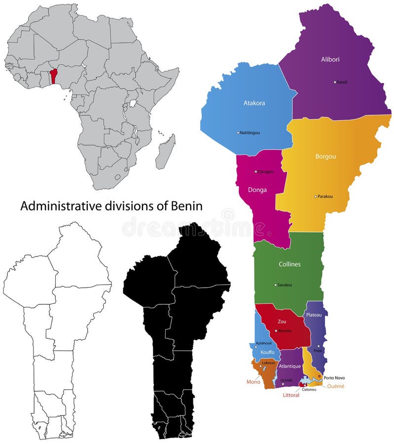 La carte de l'Afrique de l'ouest - carteafo