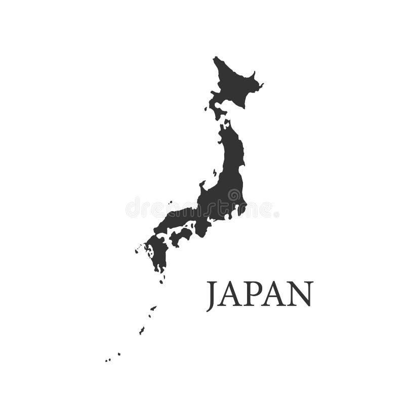 Carte du Japon - vecteur illustration libre de droits Carte du Japon - vecteur illustration libre de droits