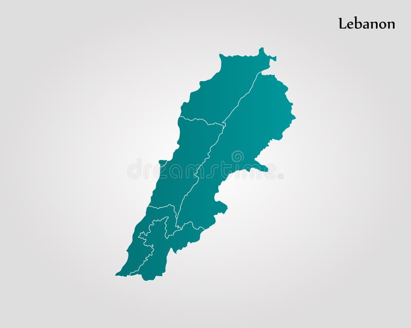 Carte Du Liban Illustration Stock Illustration Du Barrière