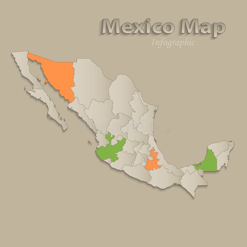 Mexico Infographics Pour La Présentation Tous Les Pays Du