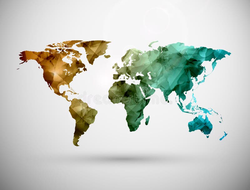 Carte du monde illustration de vecteur Carte du monde illustration de vecteur