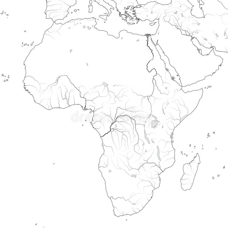 Carte Du Monde De Littoral Et Du Madagascar De Lafrique