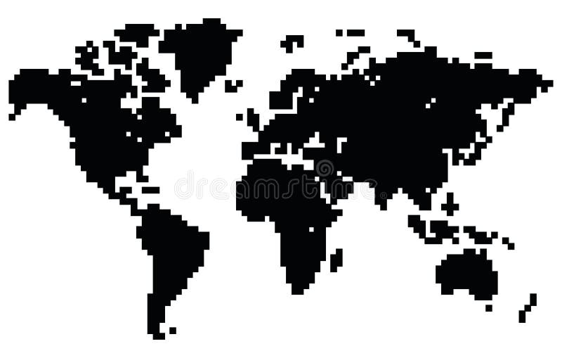 Carte du monde de point illustration de vecteur Carte du monde de point illustration de vecteur
