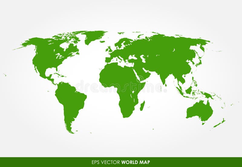 Carte détaillée du monde illustration de vecteur Carte détaillée du monde illustration de vecteur