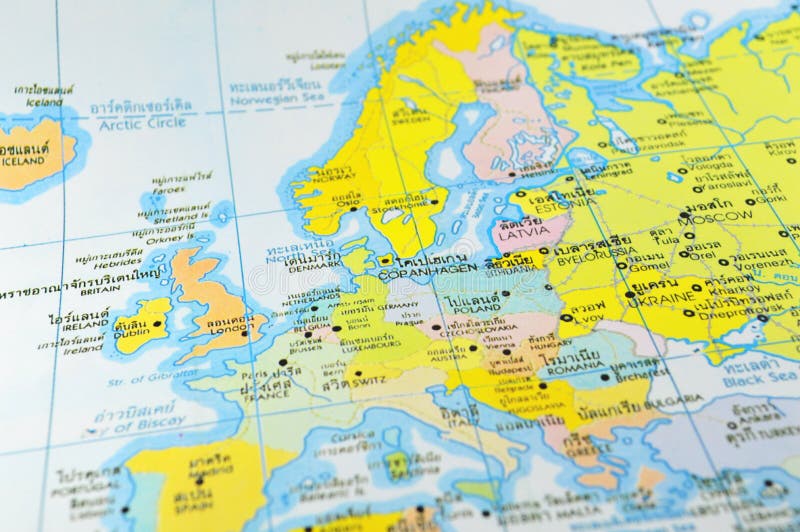 Carte détaillée du monde images libres de droits Carte détaillée du monde images libres de droits