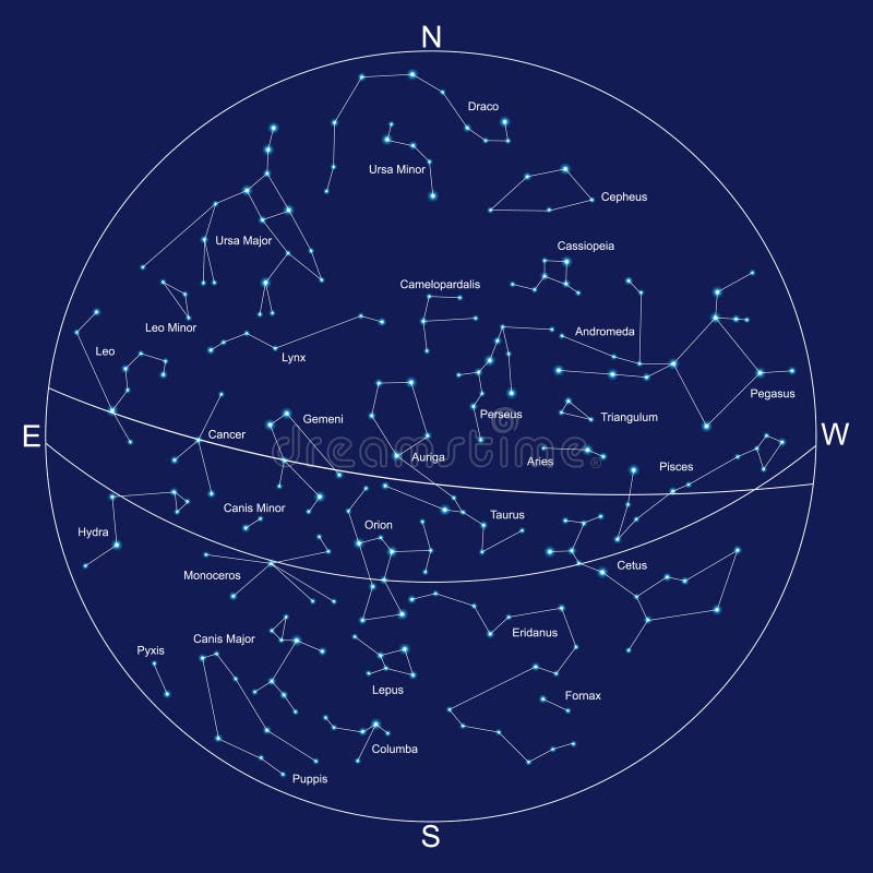 carte des constellations