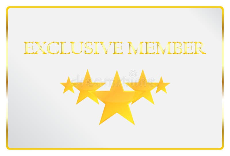 Carte exclusive de membre illustration de vecteur Carte exclusive de membre illustration de vecteur