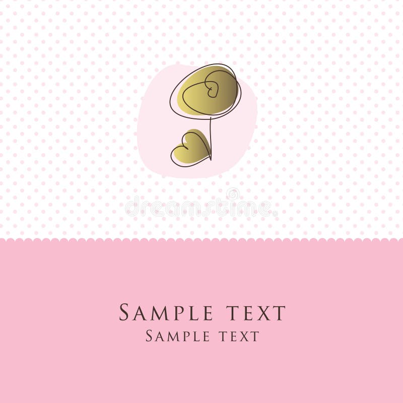 Carte florale illustration libre de droits