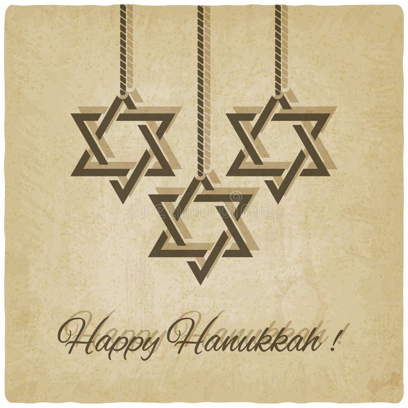 Carte heureuse de hanukkah illustration stock Carte heureuse de hanukkah illustration stock